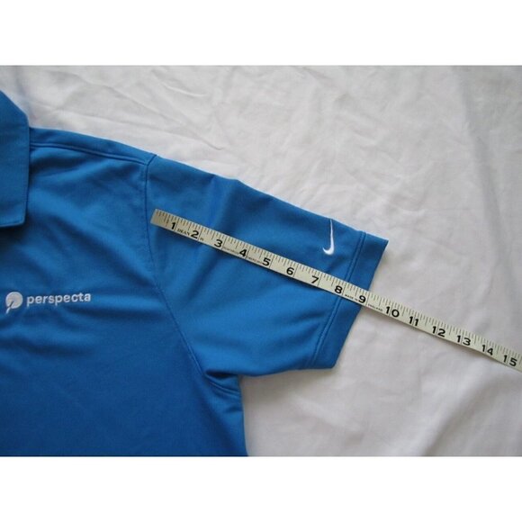 Men's Nike Golf Dri Fit Blue Polyester Short Sleeve Polo Shirt Size XL (MT3) - Picture 3 of 8